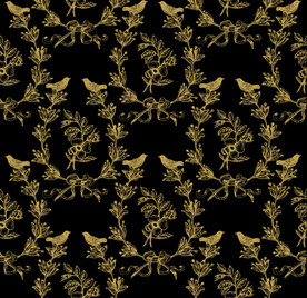 矢量花鸟背景图无缝循环对接