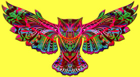 超巨大异域民族风猫头鹰