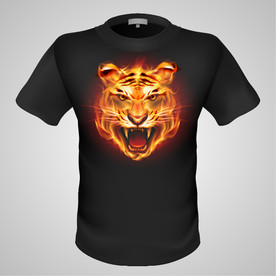 T恤印花老虎