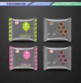 蜂窝面包 平面展开分层文件