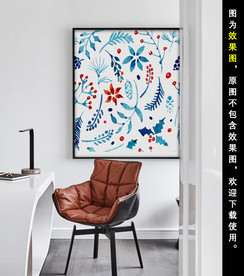 手绘植物装饰画挂画