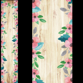 森系木板花卉婚礼地毯T台