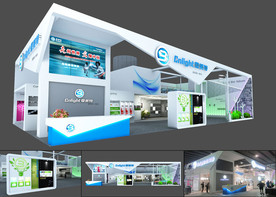 雪莱特照明展中标展台