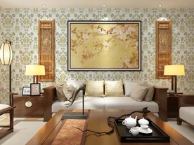 欧式家居 墙纸效果图片