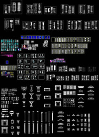欧式柱子CAD图块