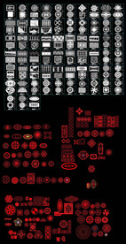 欧式水刀花纹图案