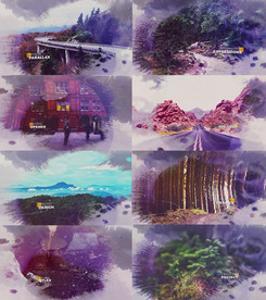 烟雾水墨晕染特效展示AE模板