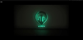 AE梦幻光斑暖色粒子描边log