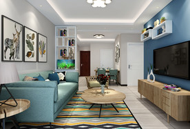 北欧客厅SU模型