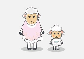 绵羊卡通吉祥物