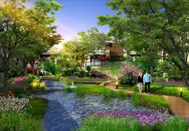 园林景观 住宅景观 园林效果图