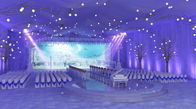 冰雪奇缘主题婚礼布置