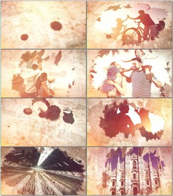 美好回忆水墨相册ae模板