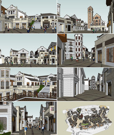 民国风格商业街