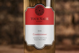 VI酒瓶瓶贴效果贴图PSD文件