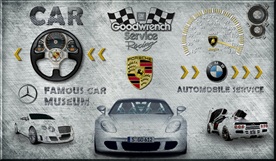 豪华汽车工装背景