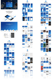 创意扁平电商社交UI界面