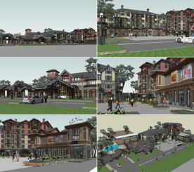 欧式风格商业街