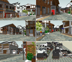 古典徽派商业街