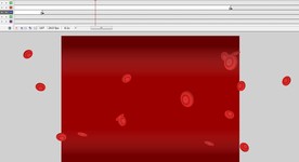 流动的血液红细胞动画1分钟