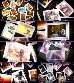 浪漫温馨婚礼家庭照片墙AE模板