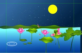 荷塘月色动画15秒