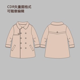 春秋季双排扣风衣外套