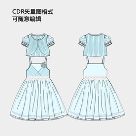 两件套小外套连衣裙子