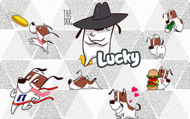 宠物狗狗背景墙