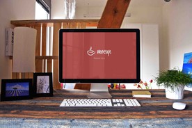 电脑显示器智能样机图片