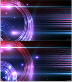 4K超清动态粒子光线背景视频