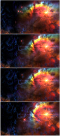 4K超清彩色粒子星云动态背景