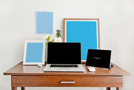 笔记本办公VI样机图片