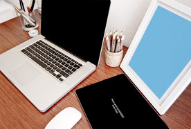 笔记本办公VI样机图片