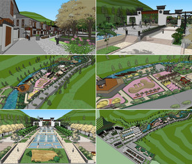 旅游度假区入口区域