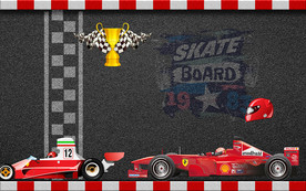 赛车俱乐部工装背景墙