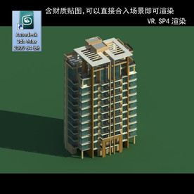多层建筑 景观 小区 地产 楼