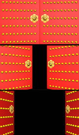 新年开门红通道大红门视频素材