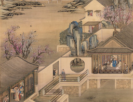 大型庭院古画装饰画