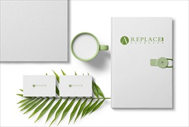 办公简约绿色VI 样机