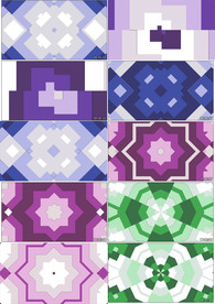 现代时尚彩色简约图形循环背景