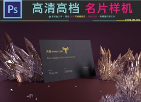 高档通用名片样机效果图