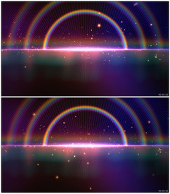 4K粒子发射星空彩虹光线背景