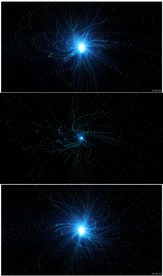 神秘蓝色光线梦幻科技背景