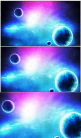 唯美震撼大气宇宙星球动态背景