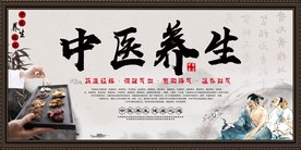 中医养生壁画装饰画