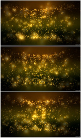 4K金色粒子星光唯美大气背景