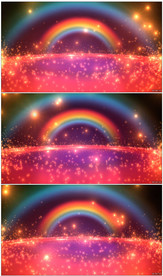 绚丽彩虹粒子星光LED舞台背景