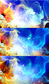 浪漫唯美花朵梦幻婚庆相册背景