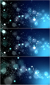 4K唯美梦幻蓝色光点粒子背景